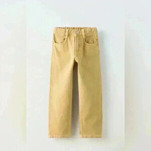 59. Zara New boys Pastel orange flared jeans these are from size 11-12